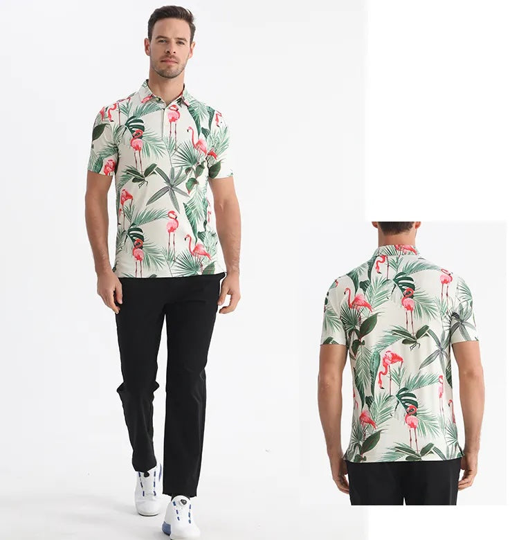 Flamingo Tropics Polo