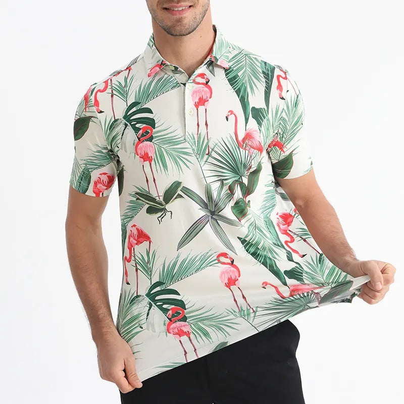 Flamingo Tropics Polo
