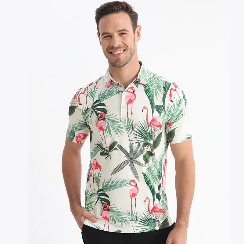 Flamingo Tropics Polo