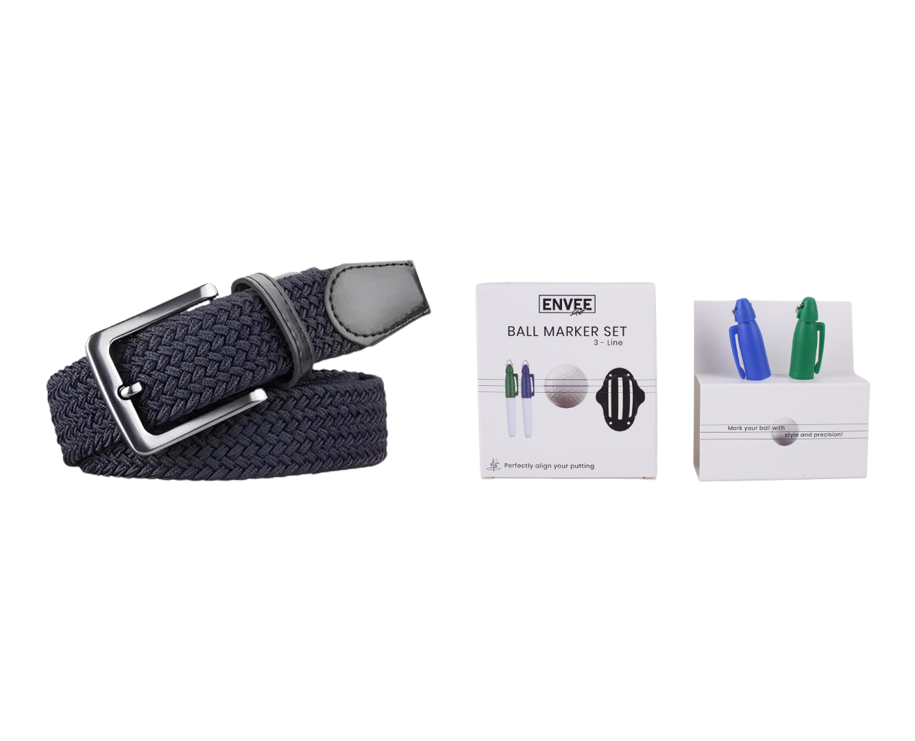 Stretch Belt &amp; Ball Marker Set