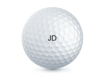 0 Golf Ball Printing - Initials